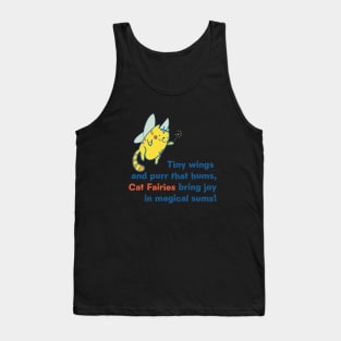 Cute Kawaii Cat Magical Fairy Poem Tank Top